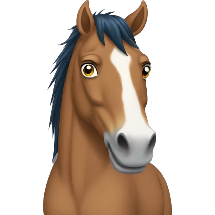 Bojack the horse but gay   emoji
