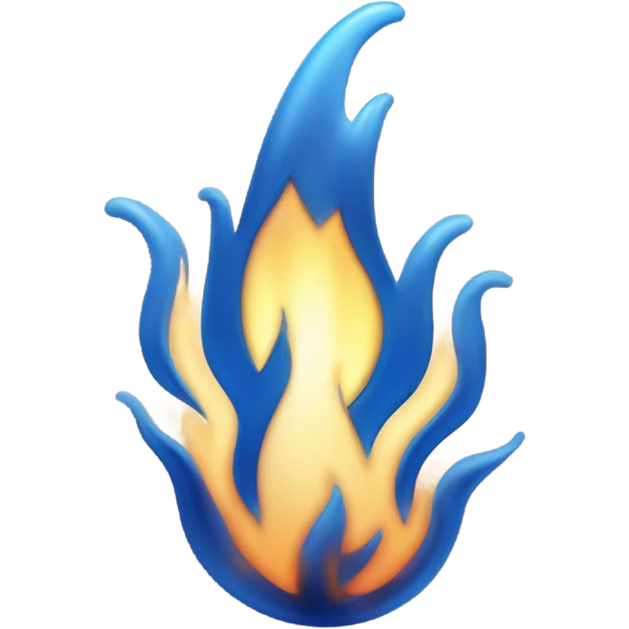 dark blue flame emoji