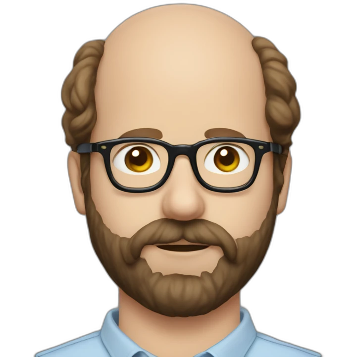 bald Brett Gelman Murray Bauman with glasses] emoji
