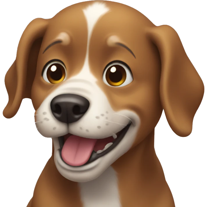 Dog 🤣 laughing 😂  emoji