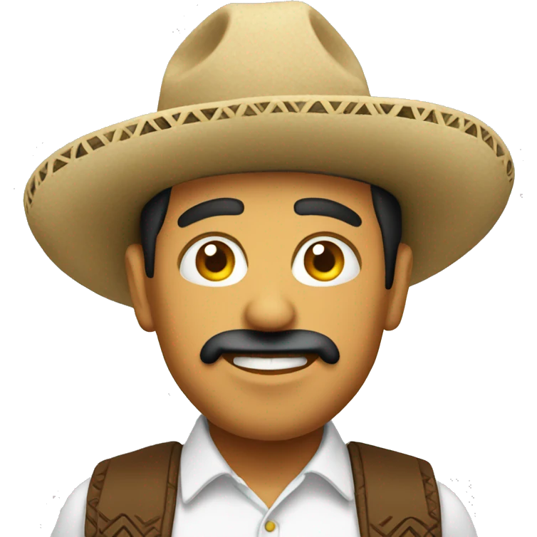 mexican man with a mexican ha emoji