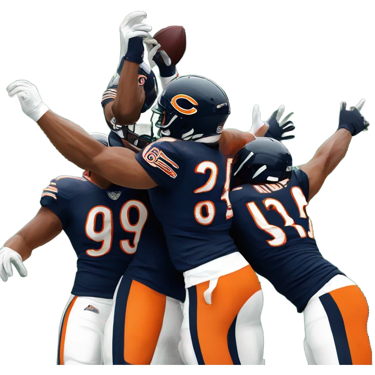Chicago bears beating Green Bay packer emoji