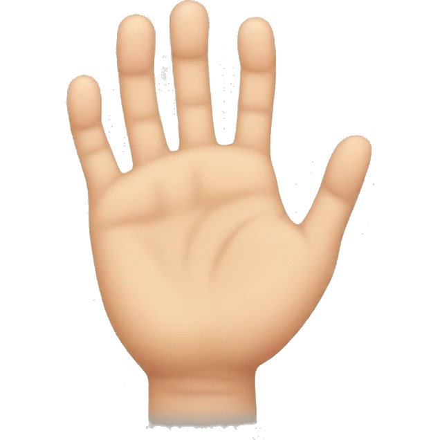  swollen hand emoji