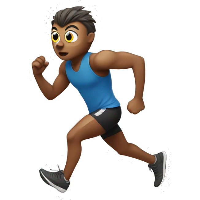 an owl as a runner emoji