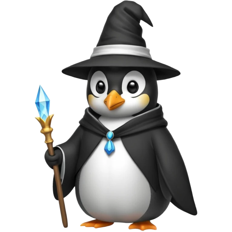 Penguin Wizard emoji