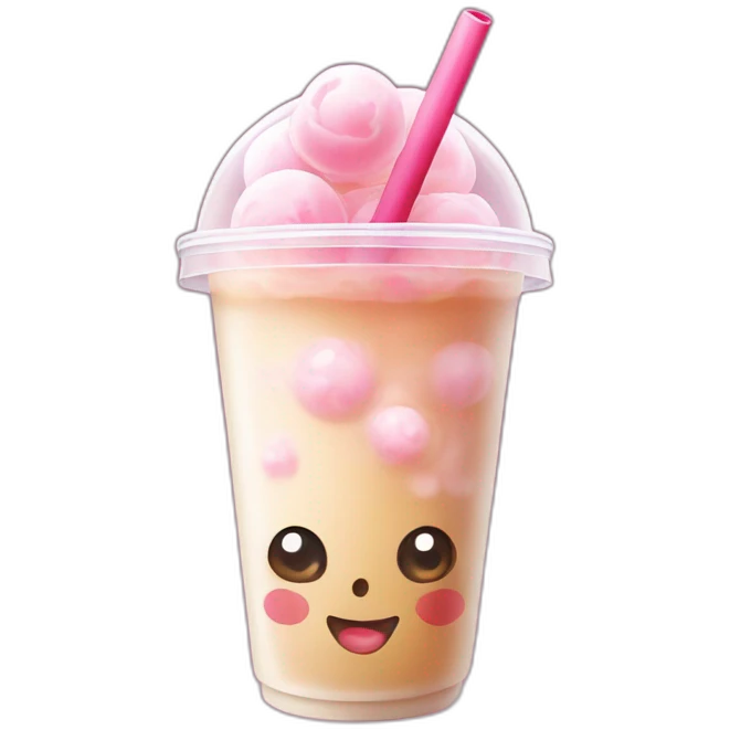 sakura bubble tea emoji