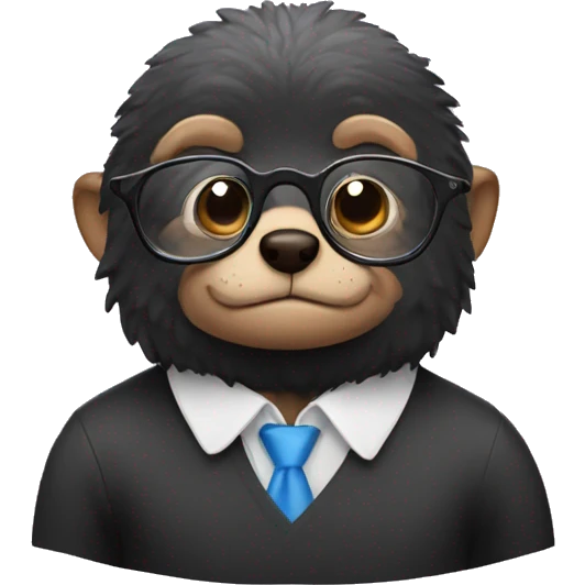 Mole with glasses emoji