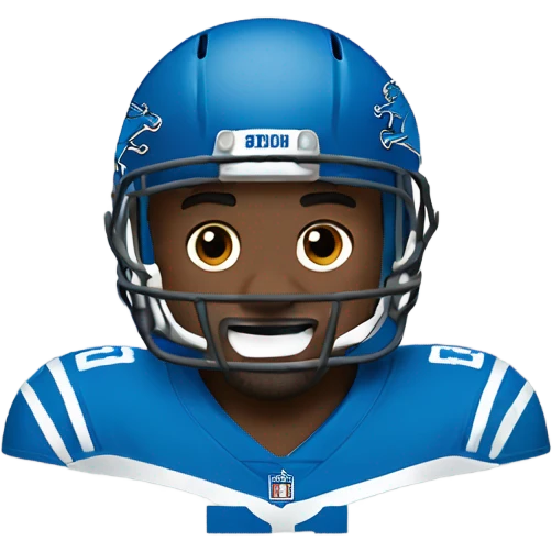 Detroit lions player emoji