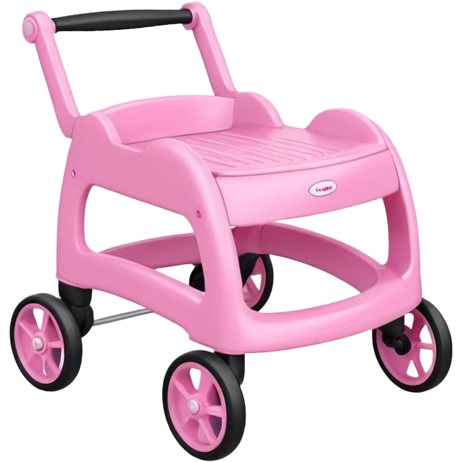 pink baby walker emoji