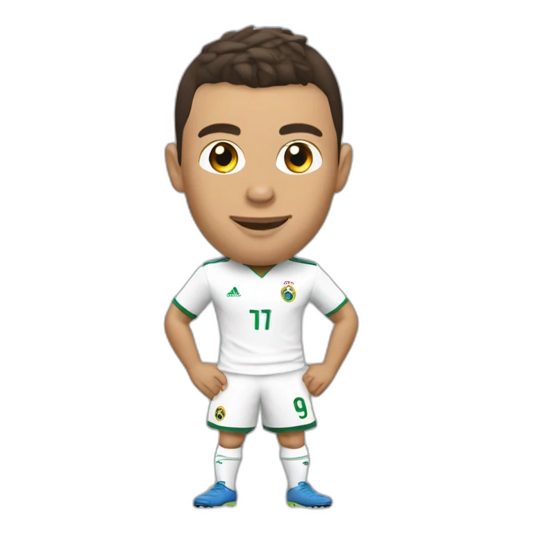 Ronaldo sur une chèvre emoji