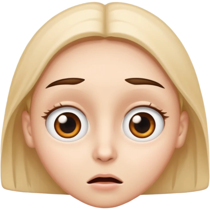 Face whit Eye pop like cartoons for surpirse emoji