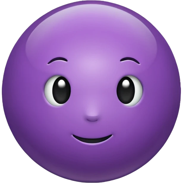 purple color ball emoji