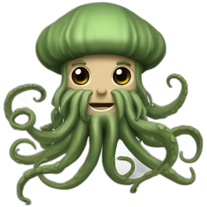 Davy Jones with tentacles emoji
