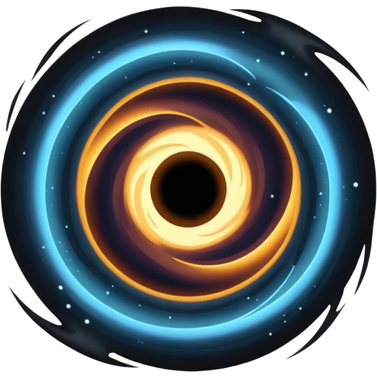 black hole with glowing edges emoji