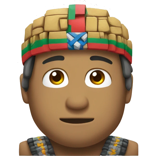 EMOJI DE MACHU PICHU CON FONDO BLANCO emoji