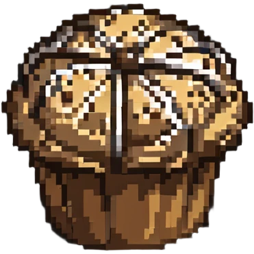 muffin with chocolate chips emoji