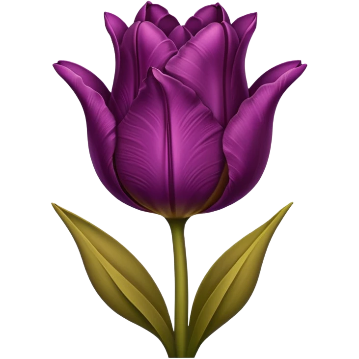 brown tulip emoji