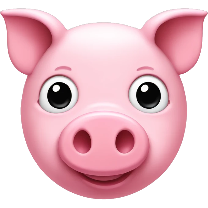 pink heart with pig nose emoji