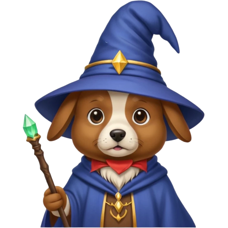 Dog wizard emoji