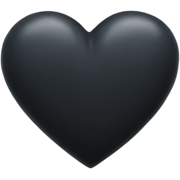 Black cloudy heart emoji
