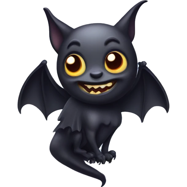Cute spooky bat emoji