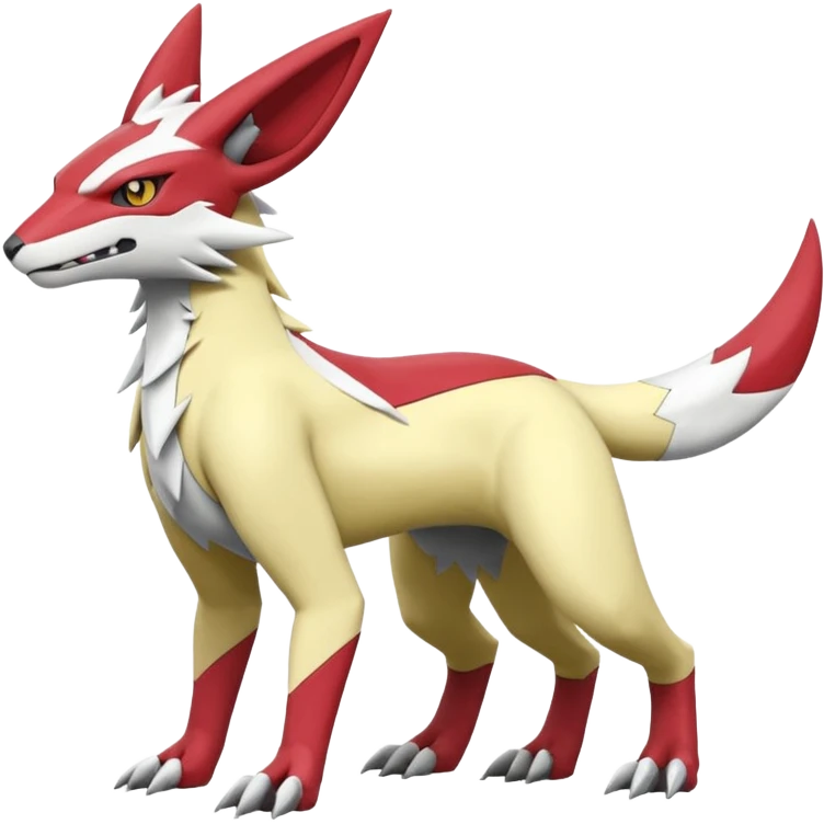 Zeraora-Lombax-Sergal-Zangoose-Cyclizar-Genesect-Pokémon, full body emoji