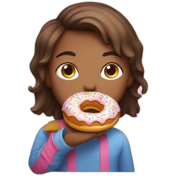 luige eating a donut emoji