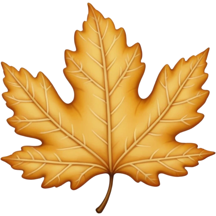 Une feuille blonde emoji