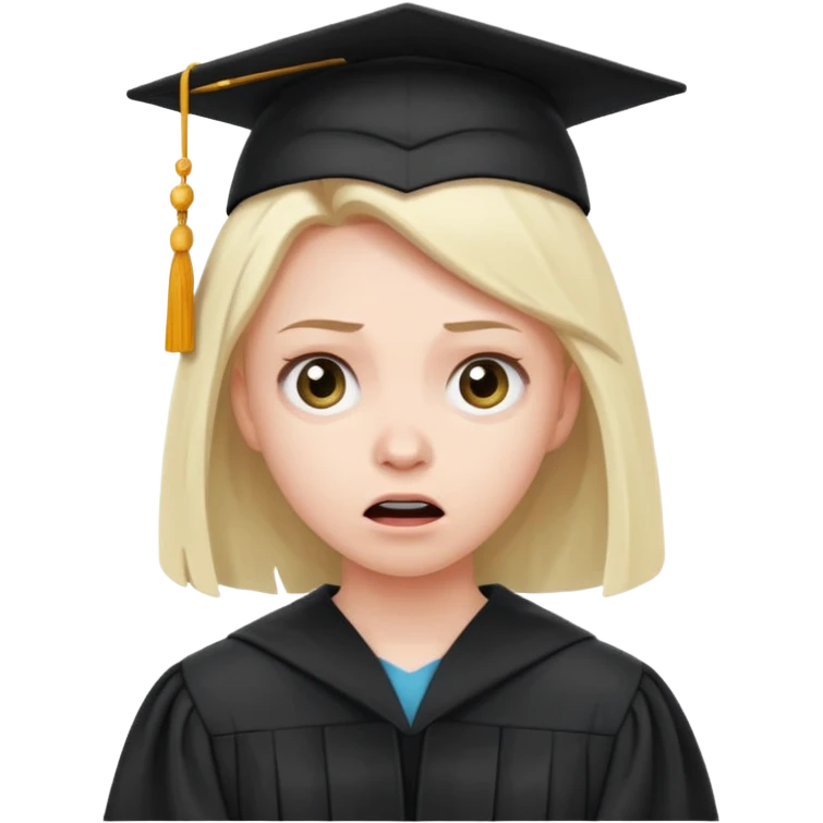 terrifying graduation emoji