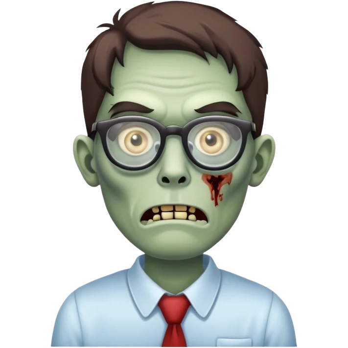 office zombie clerk waiting for break emoji