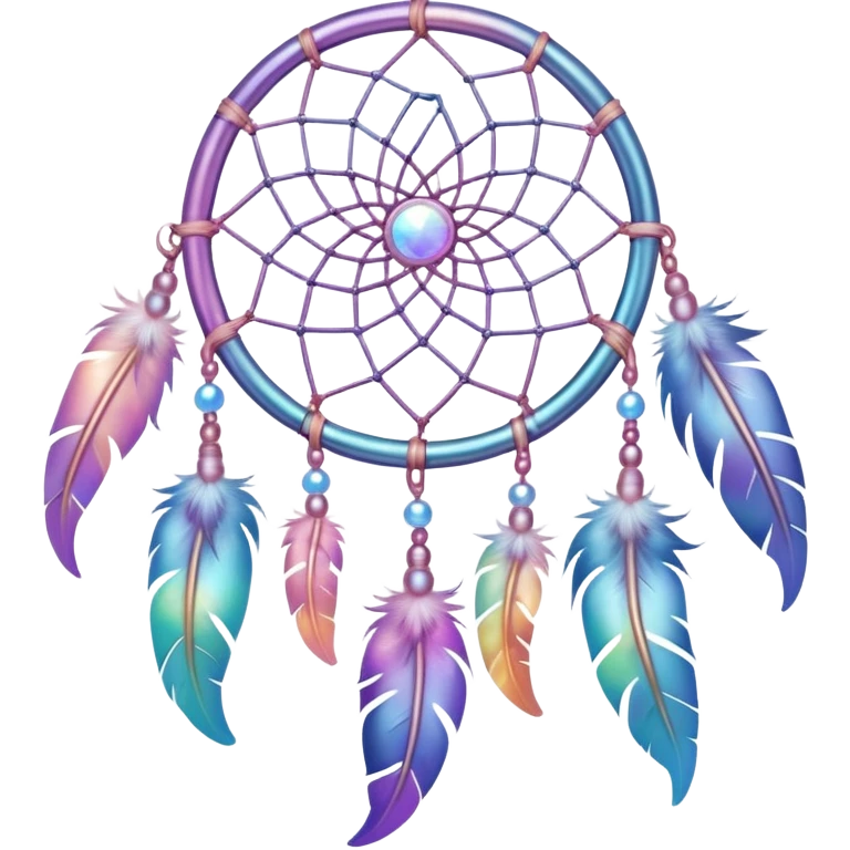 Iridescent nebula pastel dreamcatcher emoji
