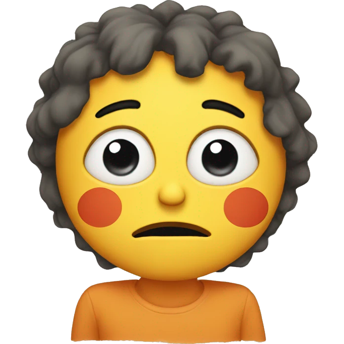 Sad sun emoji