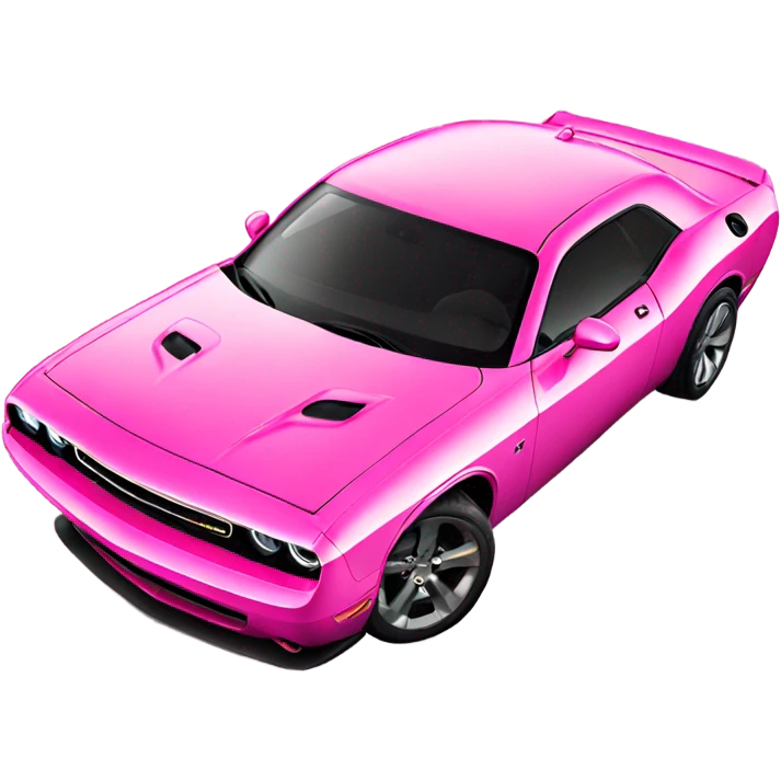 Pink dodge challenger  emoji