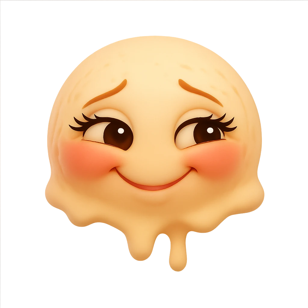Create a simple and expressive emoji inspired by the portrait in the reference image, keeping the facial expression and style of the face. The background should be transparent. emoji