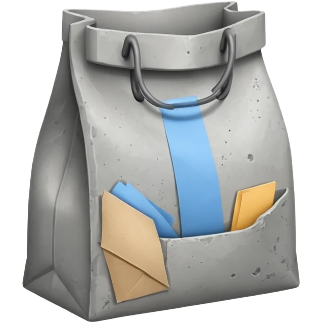 bag of concrete mix emoji