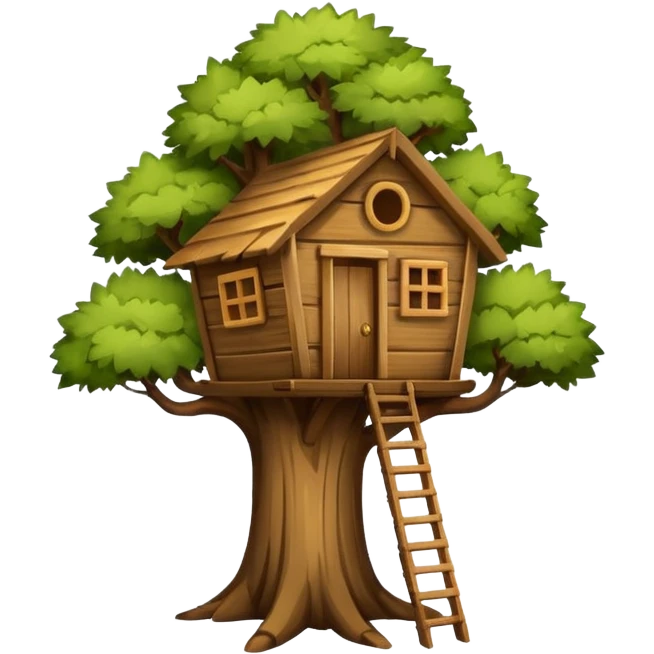 tree hut emoji