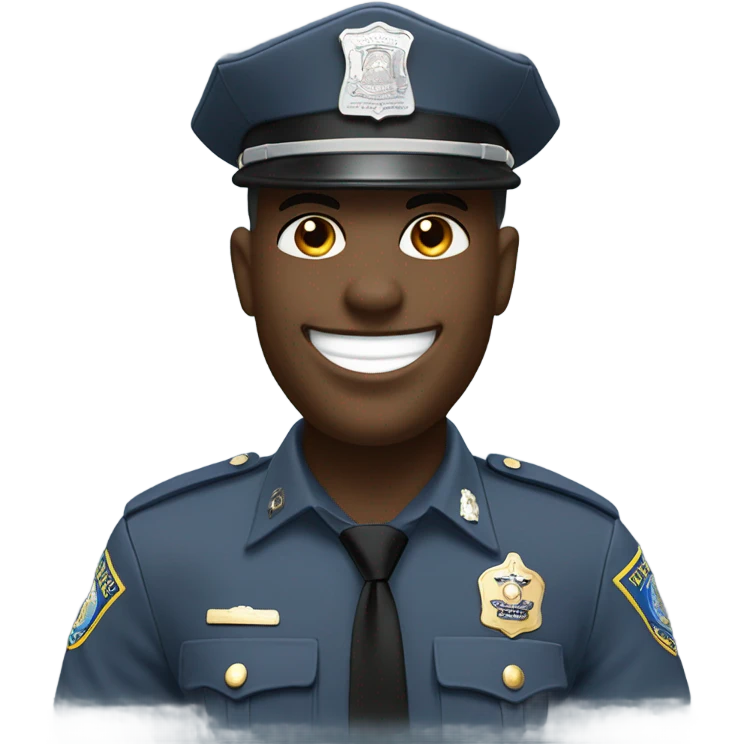 New York State trooper laughing emoji
