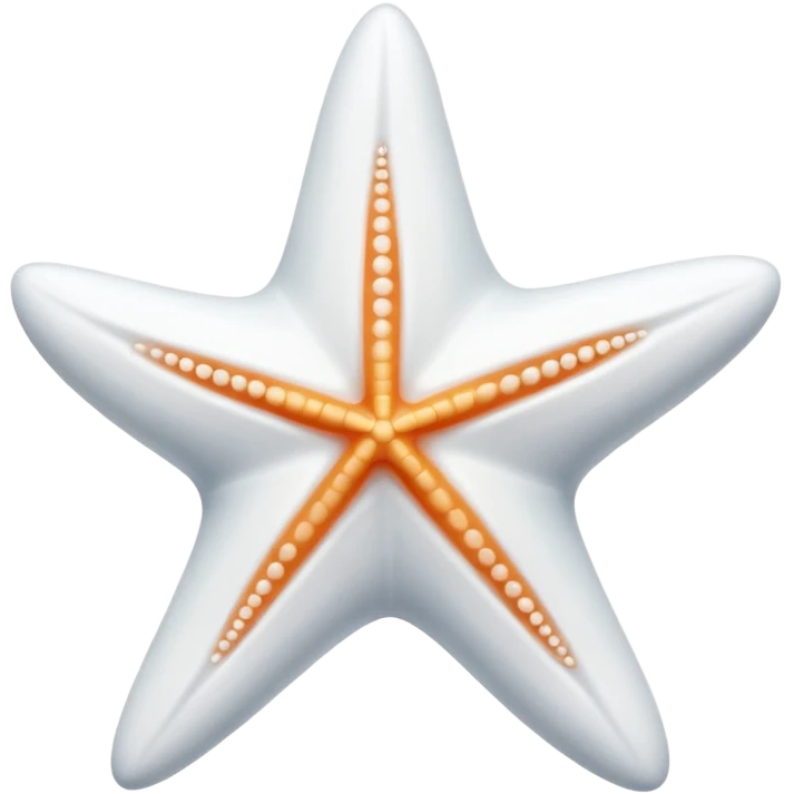 luxury all white starfish emoji
