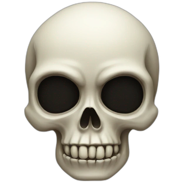weird Skull emoji