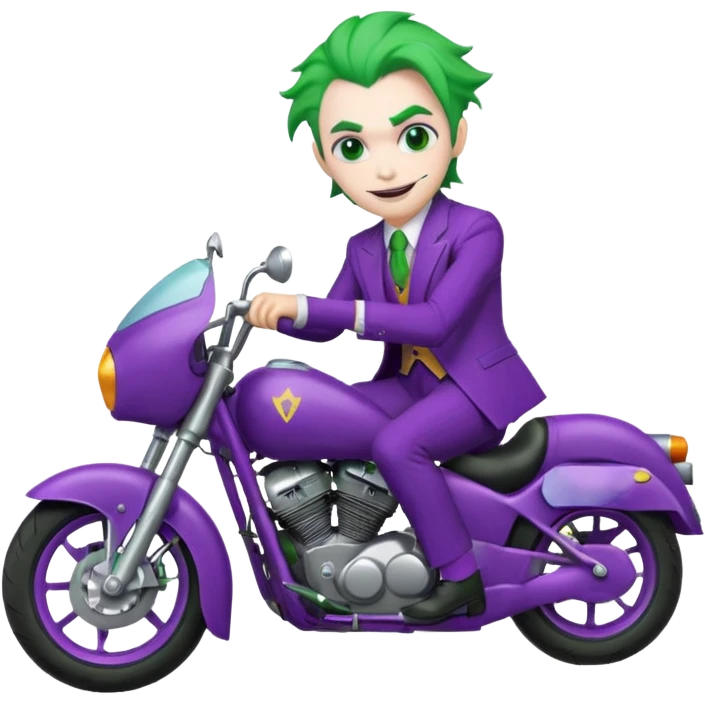 Le joker sur une moto emoji