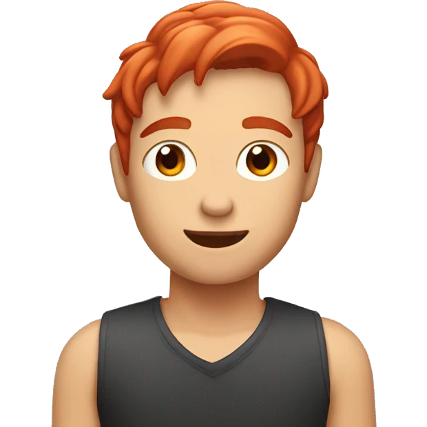 Red hair arms up  emoji
