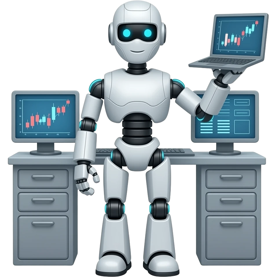 robot stock trader emoji