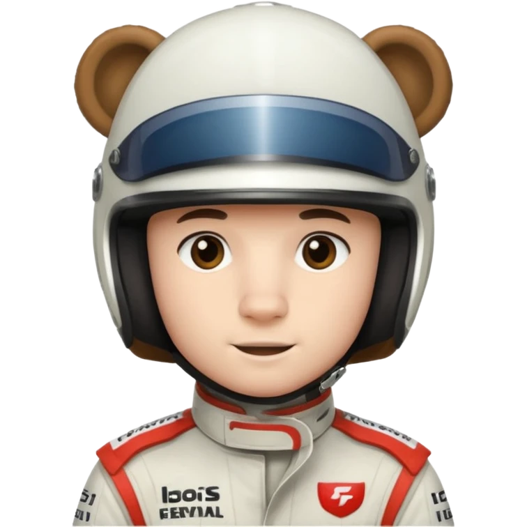 f1 driver white bear emoji
