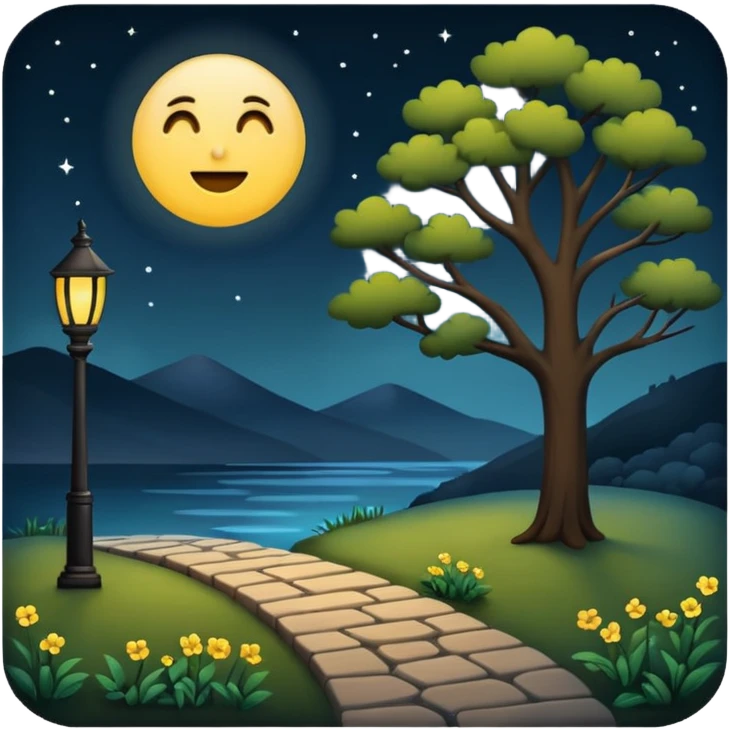 Walk in the night emoji