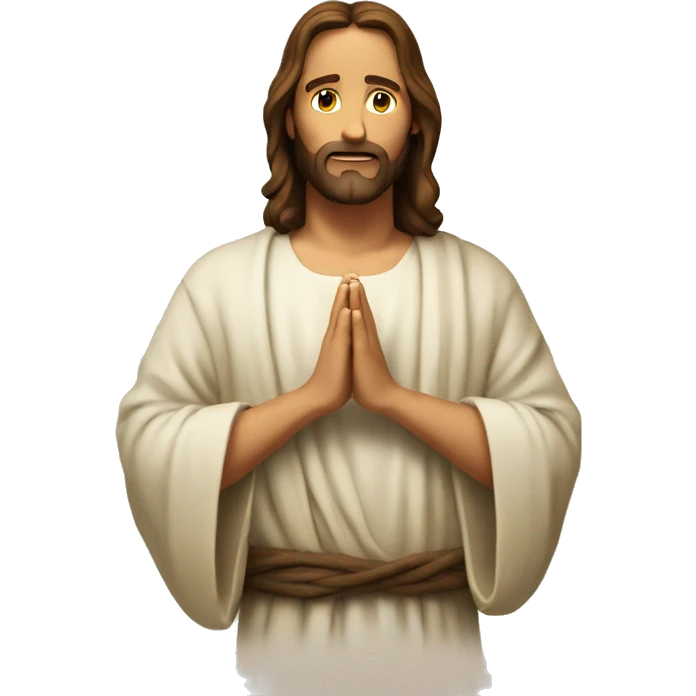 jesus christ pray emoji