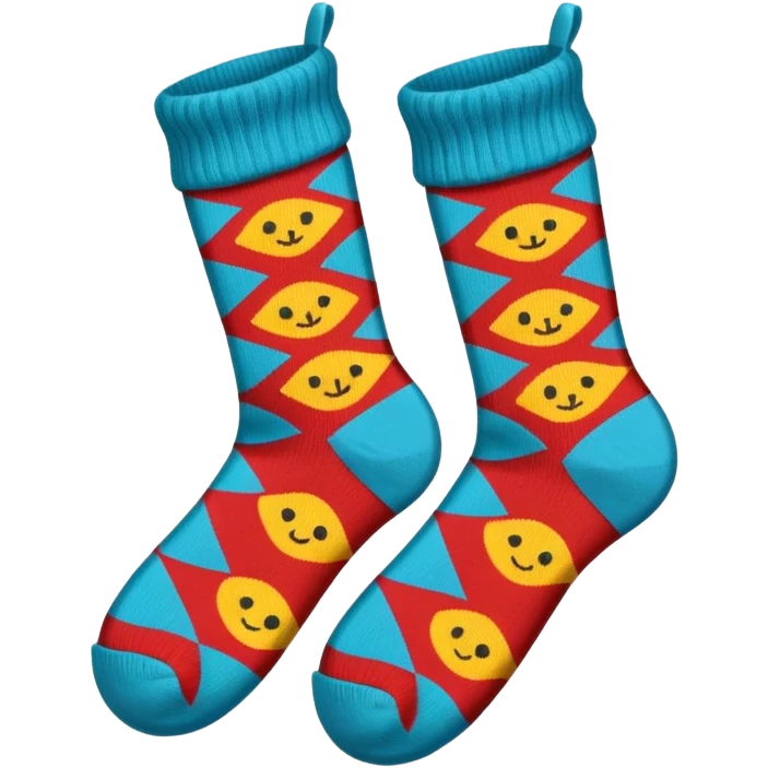 Colourful pair of socks emoji