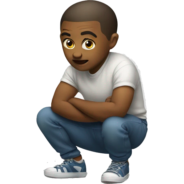 Squatting  emoji