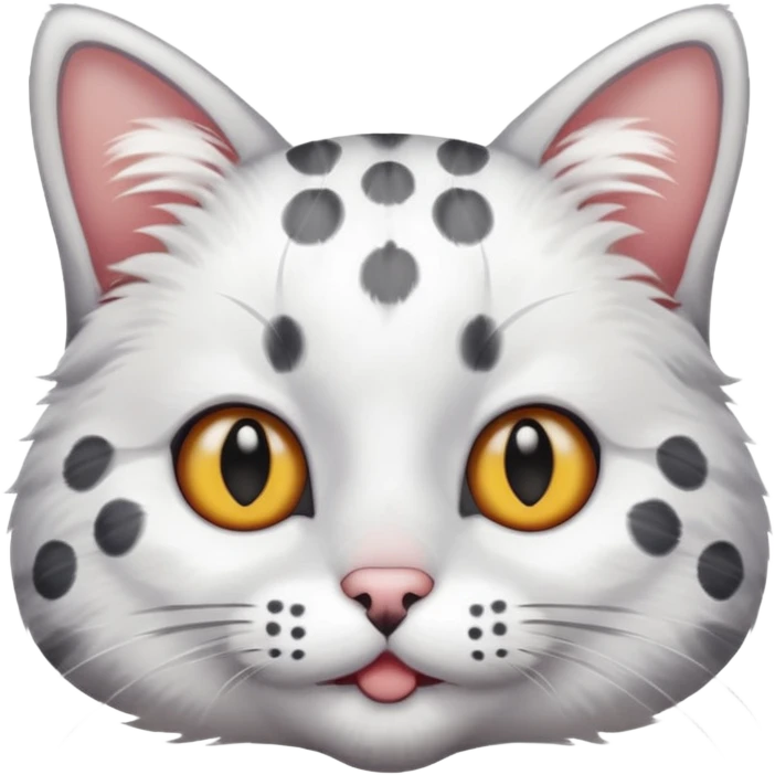 polka dots cat body emoji