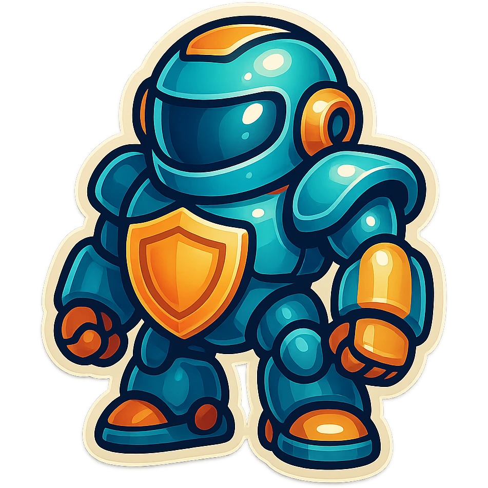 Lets do something else now. can you show me a iWexie shield robot emoji
