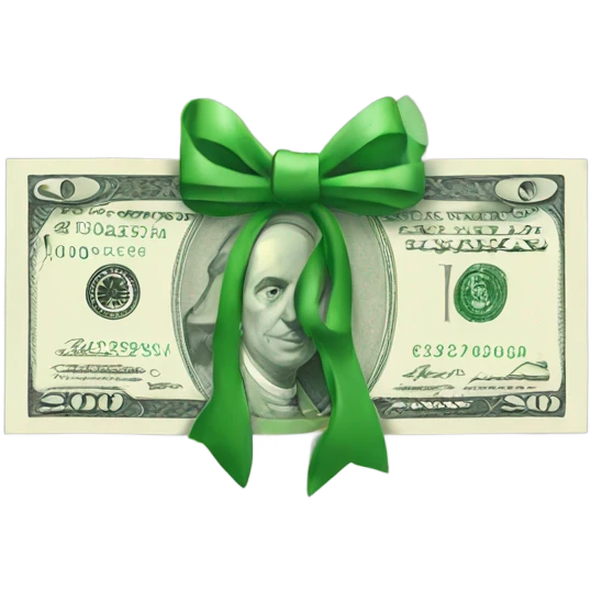money with bow emoji